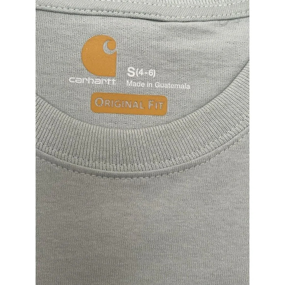 NEW Carhartt Original Fit Workwear Logo T-Shirt Size S 4-6 NWT - Picture 4 of 6